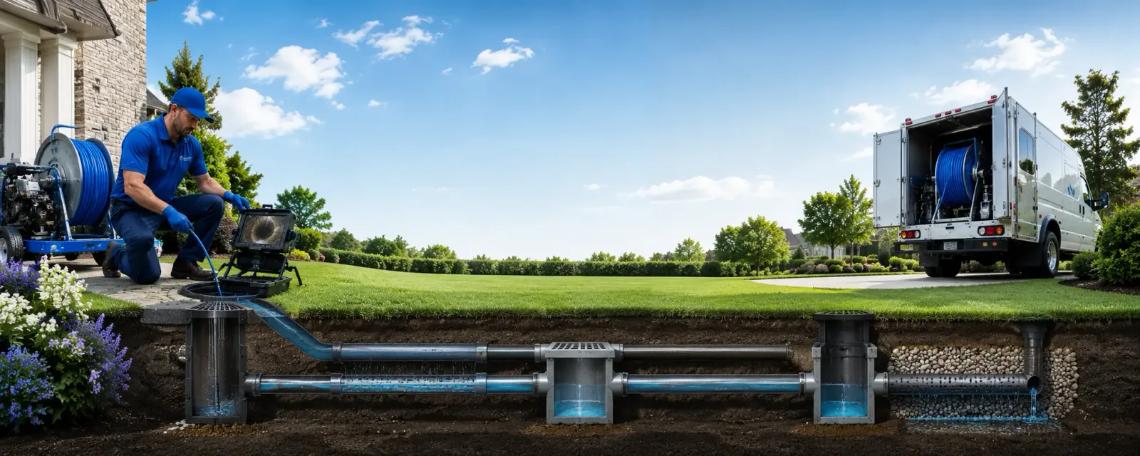 Outdoor drain cleaning information for Elk Mills, MD